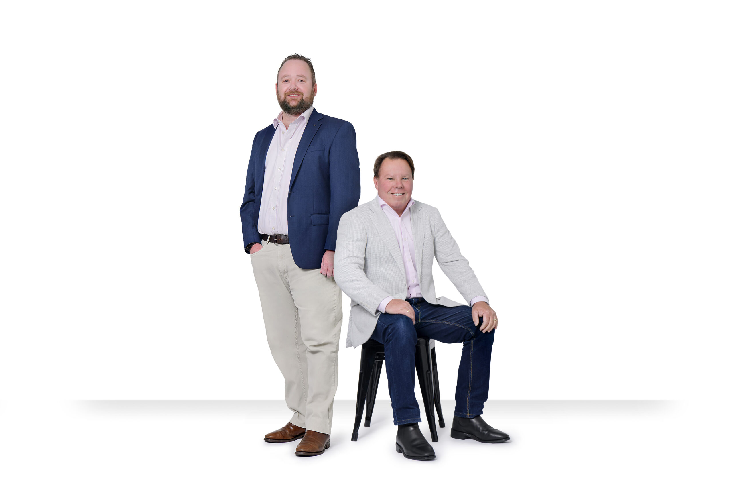 LINK Wealth financial advisors Richard Leal and PJ Byrne in Brisbane